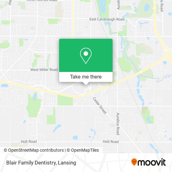 Blair Family Dentistry map