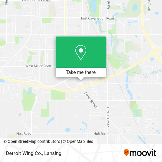 Detroit Wing Co. map