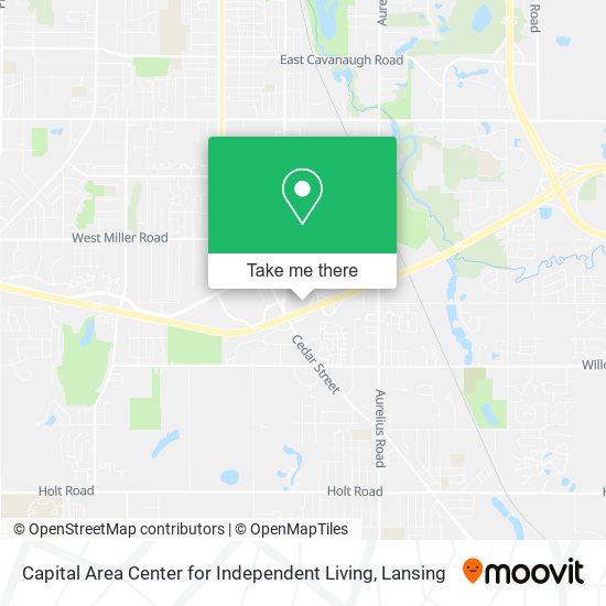 Capital Area Center for Independent Living map