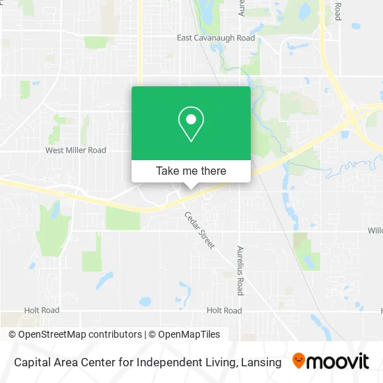Mapa de Capital Area Center for Independent Living