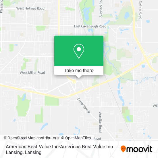 Americas Best Value Inn-Americas Best Value Inn Lansing map