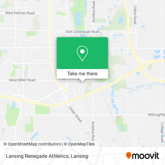 Mapa de Lansing Renegade Athletics