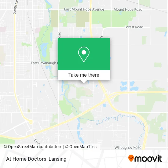 Mapa de At Home Doctors