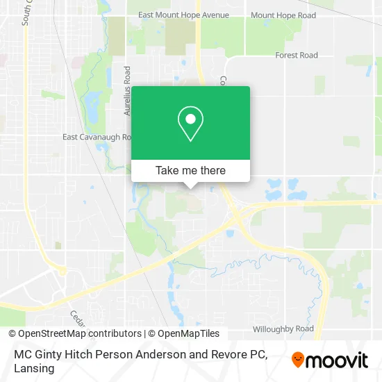 MC Ginty Hitch Person Anderson and Revore PC map