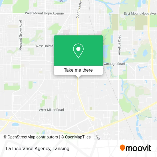 La Insurance Agency map