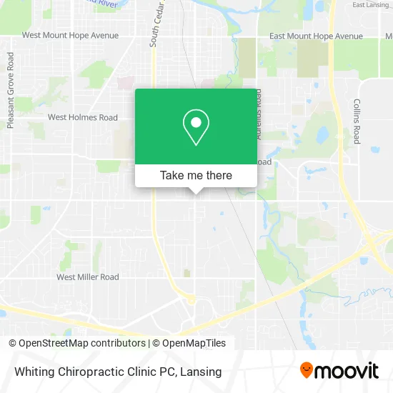 Whiting Chiropractic Clinic PC map