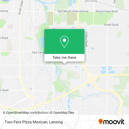 Mapa de Two-Fers Pizza Mexican