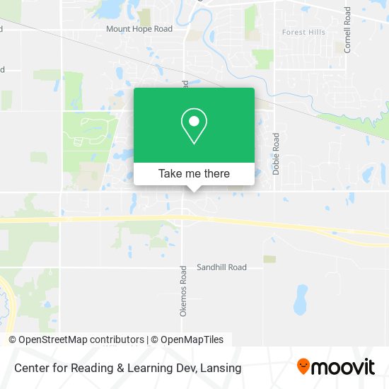 Center for Reading & Learning Dev map