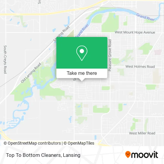Top To Bottom Cleaners map