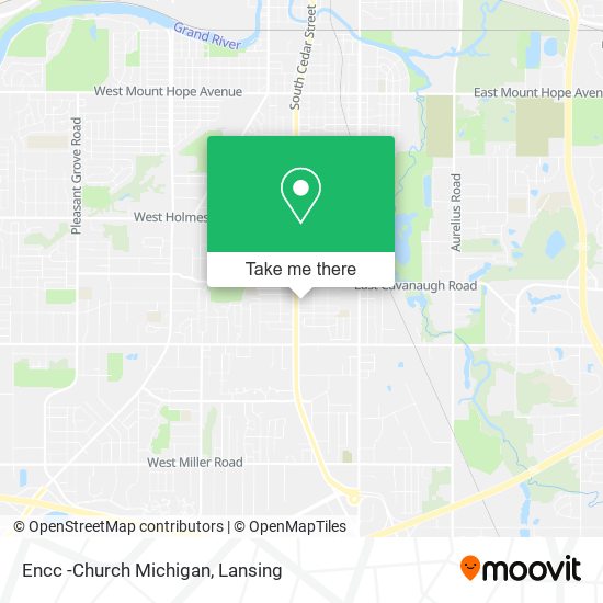 Encc -Church Michigan map