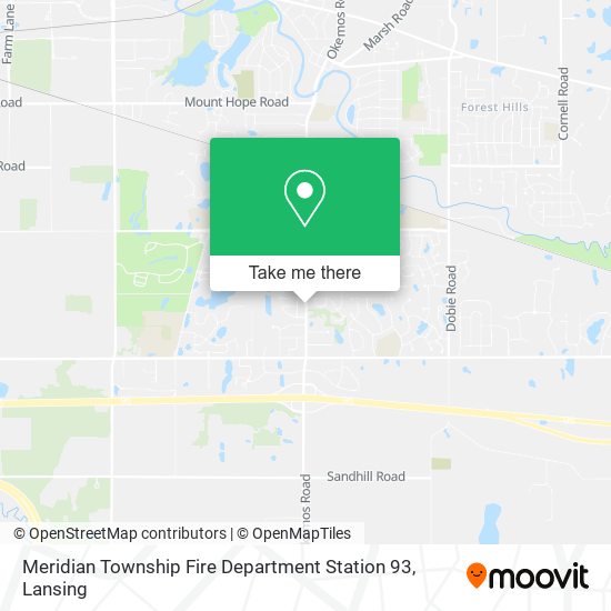 Mapa de Meridian Township Fire Department Station 93