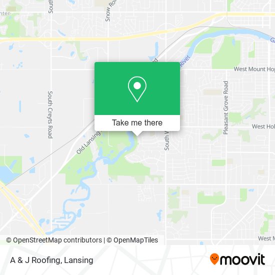 A & J Roofing map