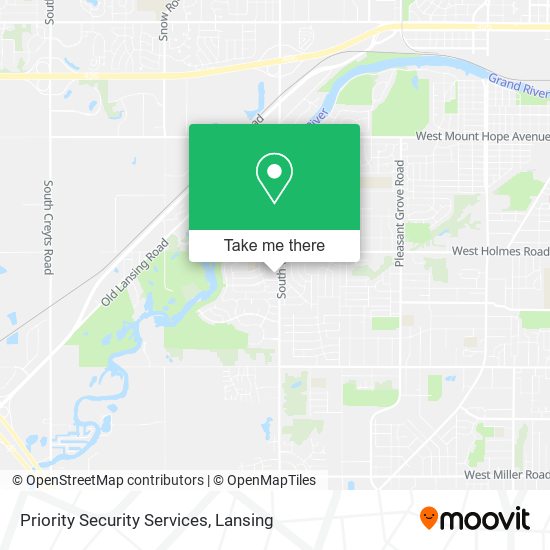 Priority Security Services map