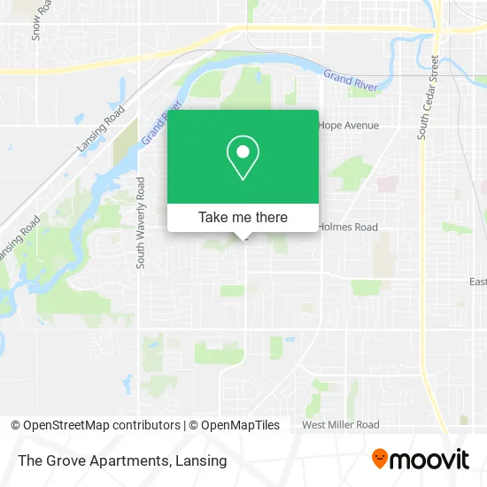 The Grove Apartments map