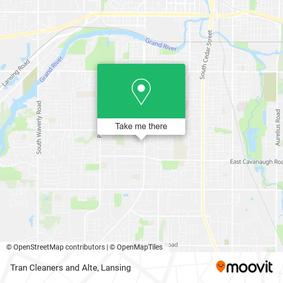 Tran Cleaners and Alte map
