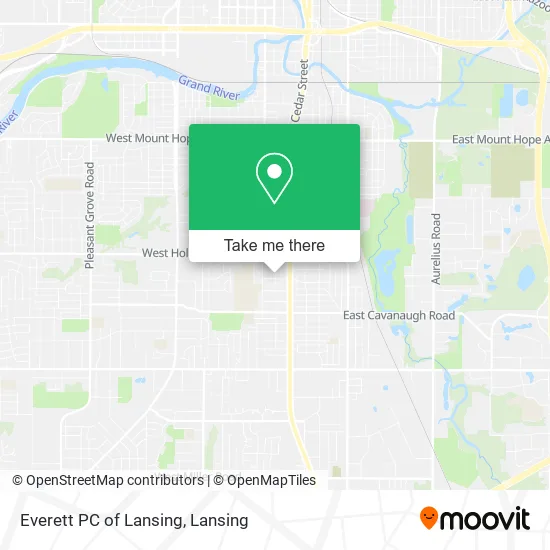 Everett PC of Lansing map