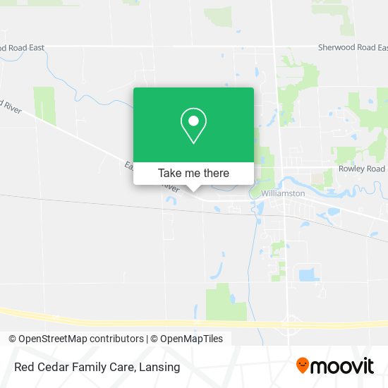 Red Cedar Family Care map