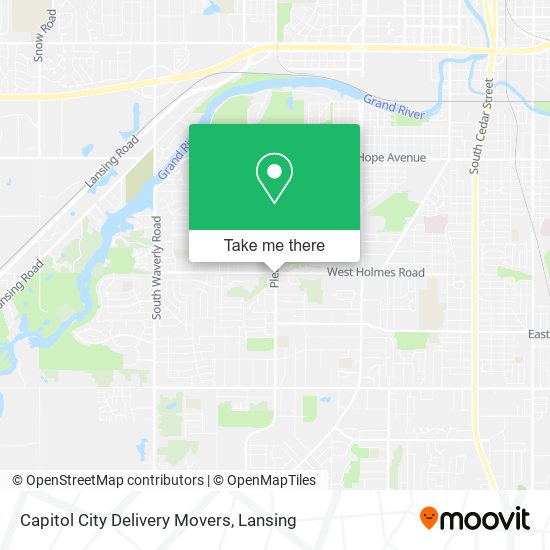 Capitol City Delivery Movers map