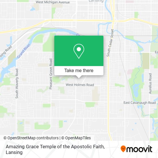 Amazing Grace Temple of the Apostolic Faith map