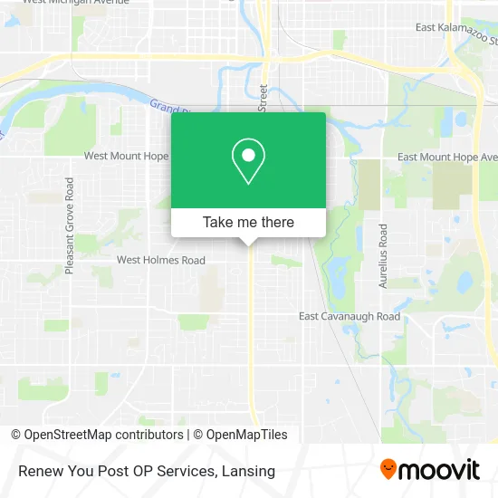 Renew You Post OP Services map