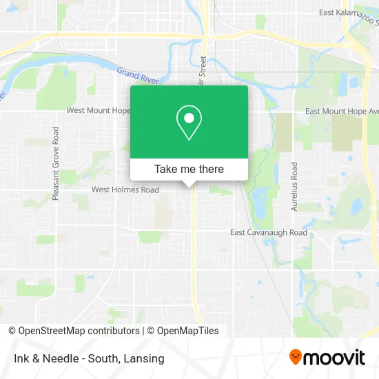 Ink & Needle - South map