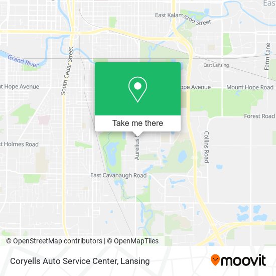 Coryells Auto Service Center map