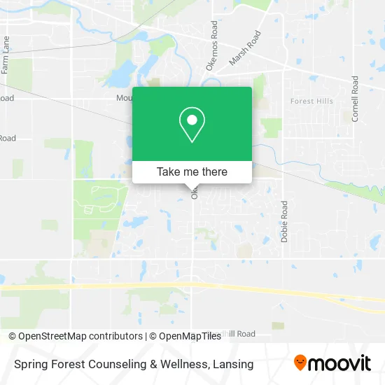Spring Forest Counseling & Wellness map