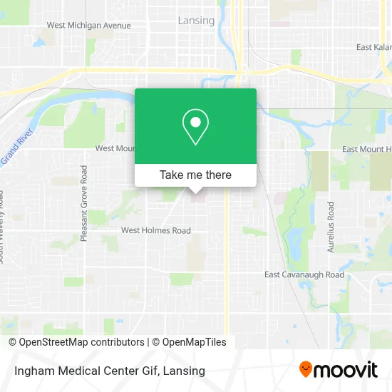Ingham Medical Center Gif map