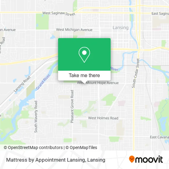 Mattress by Appointment Lansing map