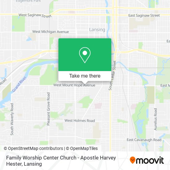 Mapa de Family Worship Center Church - Apostle Harvey Hester