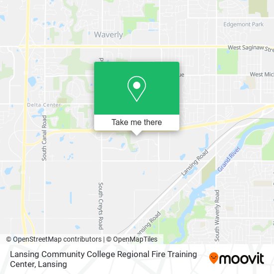Lansing Community College Regional Fire Training Center map