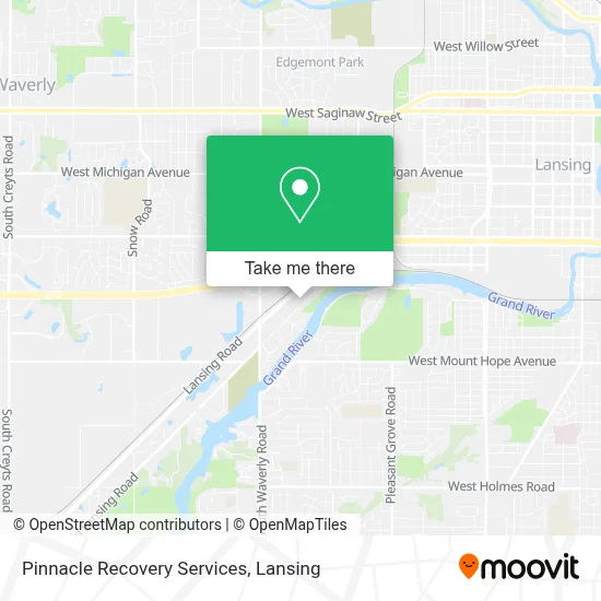Pinnacle Recovery Services map