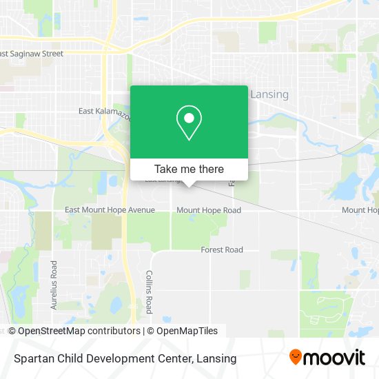 Spartan Child Development Center map