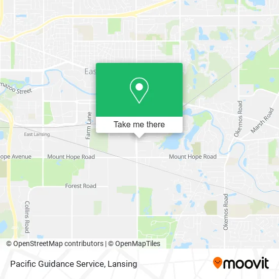 Pacific Guidance Service map