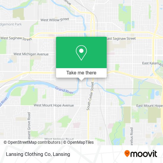 Lansing Clothing Co map