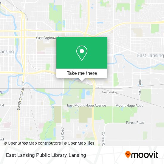 East Lansing Public Library map