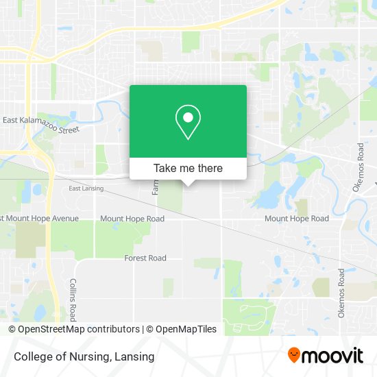 College of Nursing map