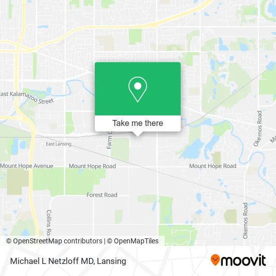 Michael L Netzloff MD map