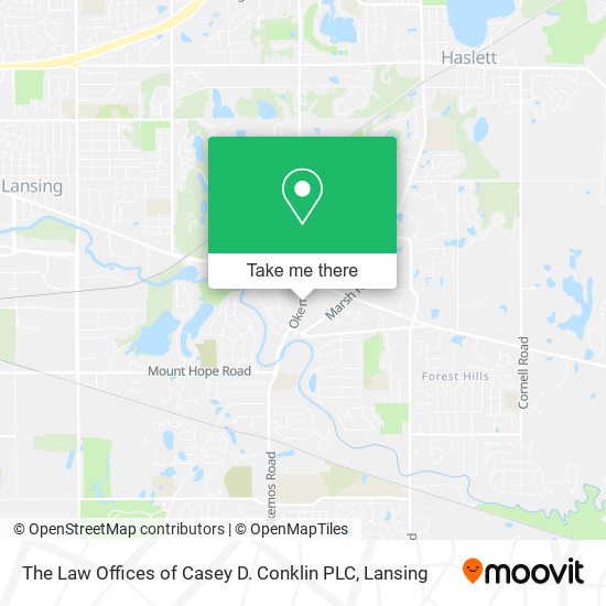 Mapa de The Law Offices of Casey D. Conklin PLC