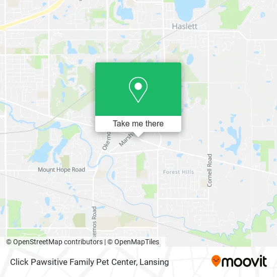 Click Pawsitive Family Pet Center map