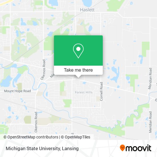 Mapa de Michigan State University
