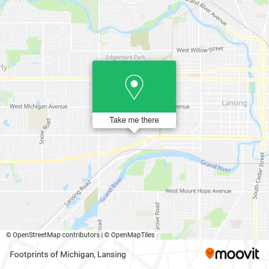 Footprints of Michigan map