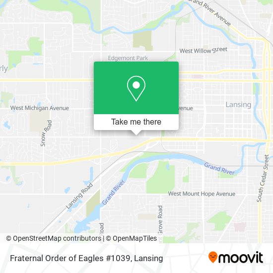 Fraternal Order of Eagles #1039 map
