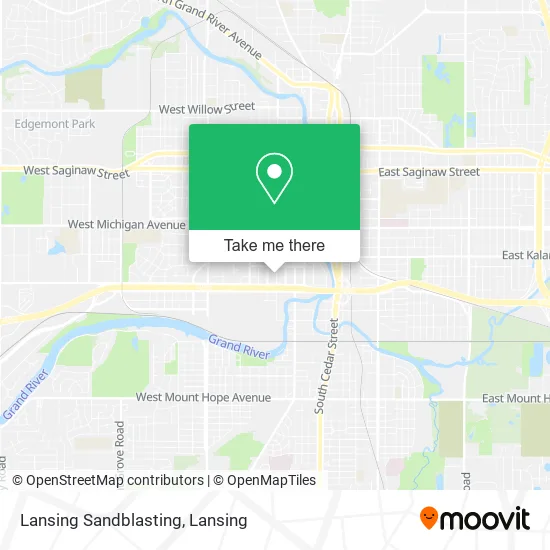 Lansing Sandblasting map