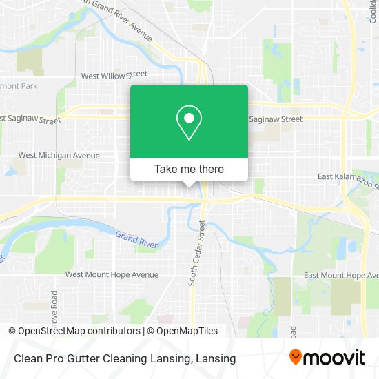 Clean Pro Gutter Cleaning Lansing map