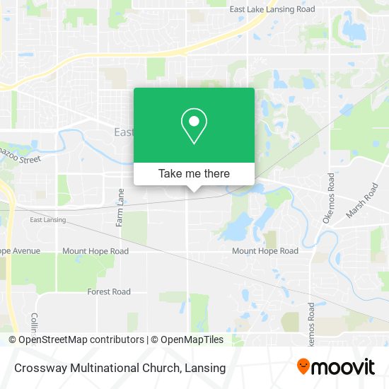 Crossway Multinational Church map