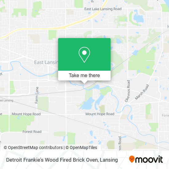 Detroit Frankie's Wood Fired Brick Oven map