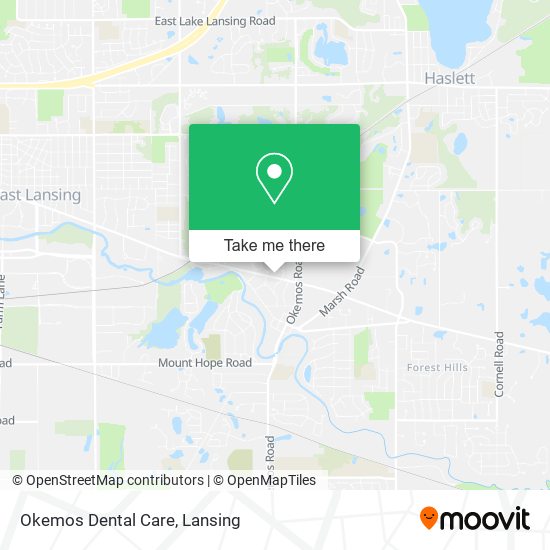 Mapa de Okemos Dental Care