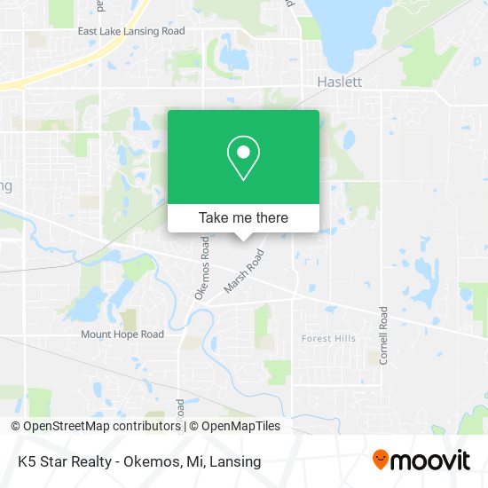 Mapa de K5 Star Realty - Okemos, Mi