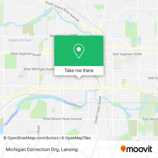 Michigan Correction Org map
